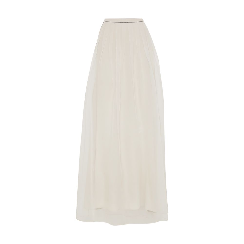 Brunello Cucinelli Pleated Maxi Skirt