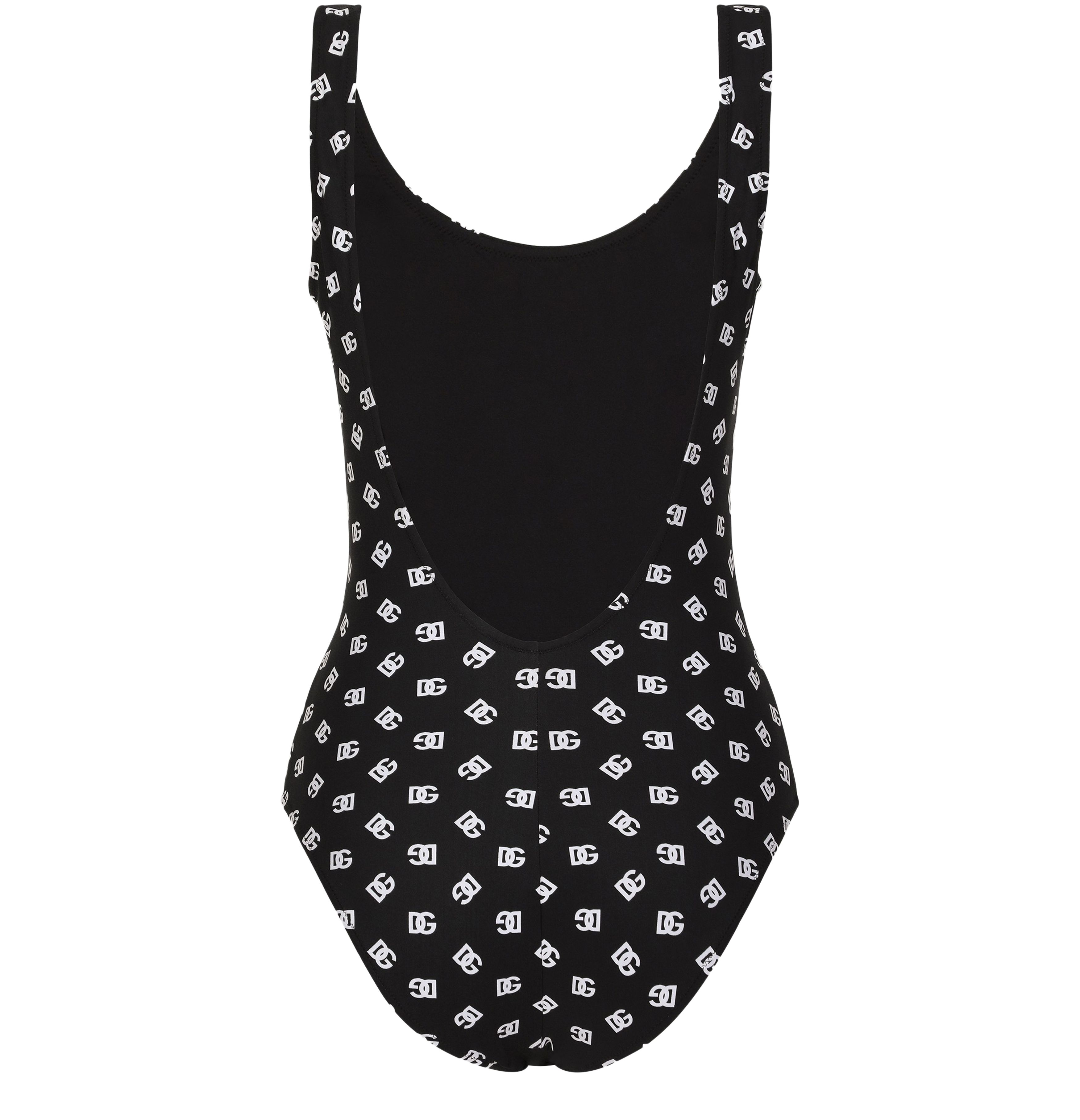 Dolce & Gabbana One-piece racing swimsuit logo print