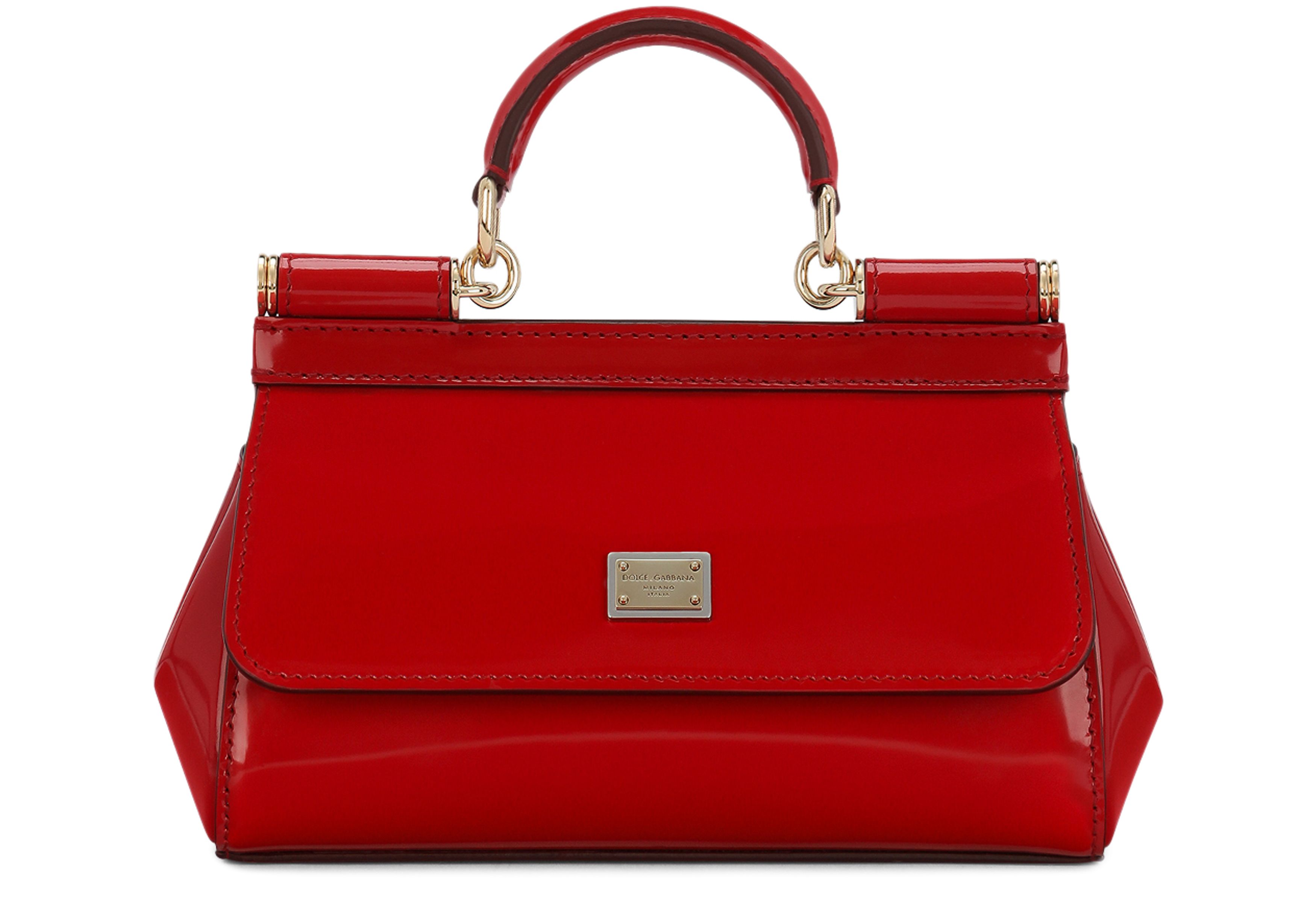 Dolce & Gabbana Small polished calfskin Sicily bag