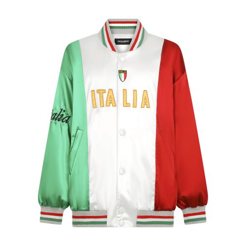 Dolce & Gabbana Satin jacket with patch