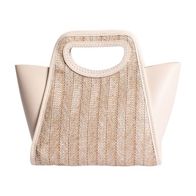 Elleme Cupidon small raffia tote bag