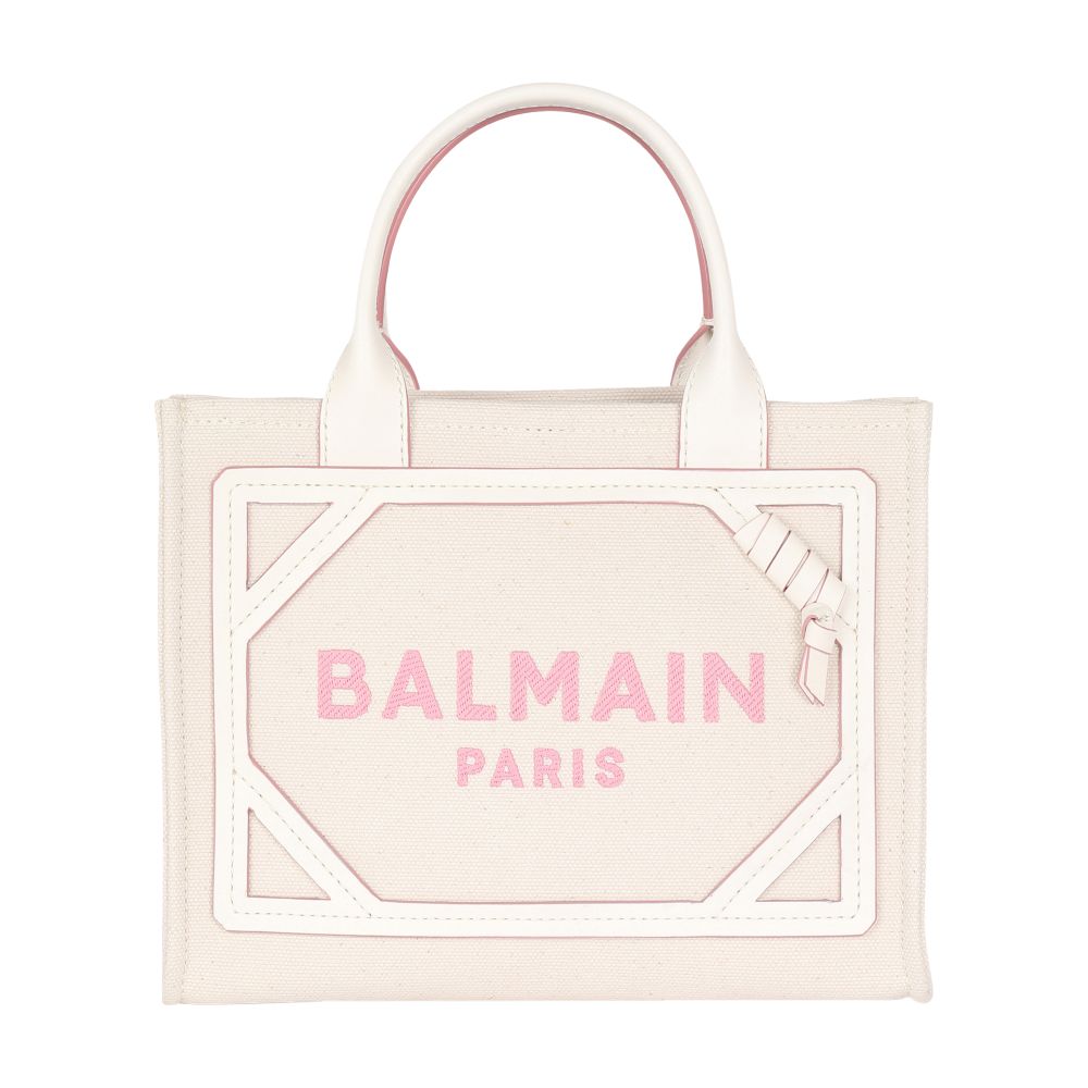 Balmain B-Army small canvas bag with leather details