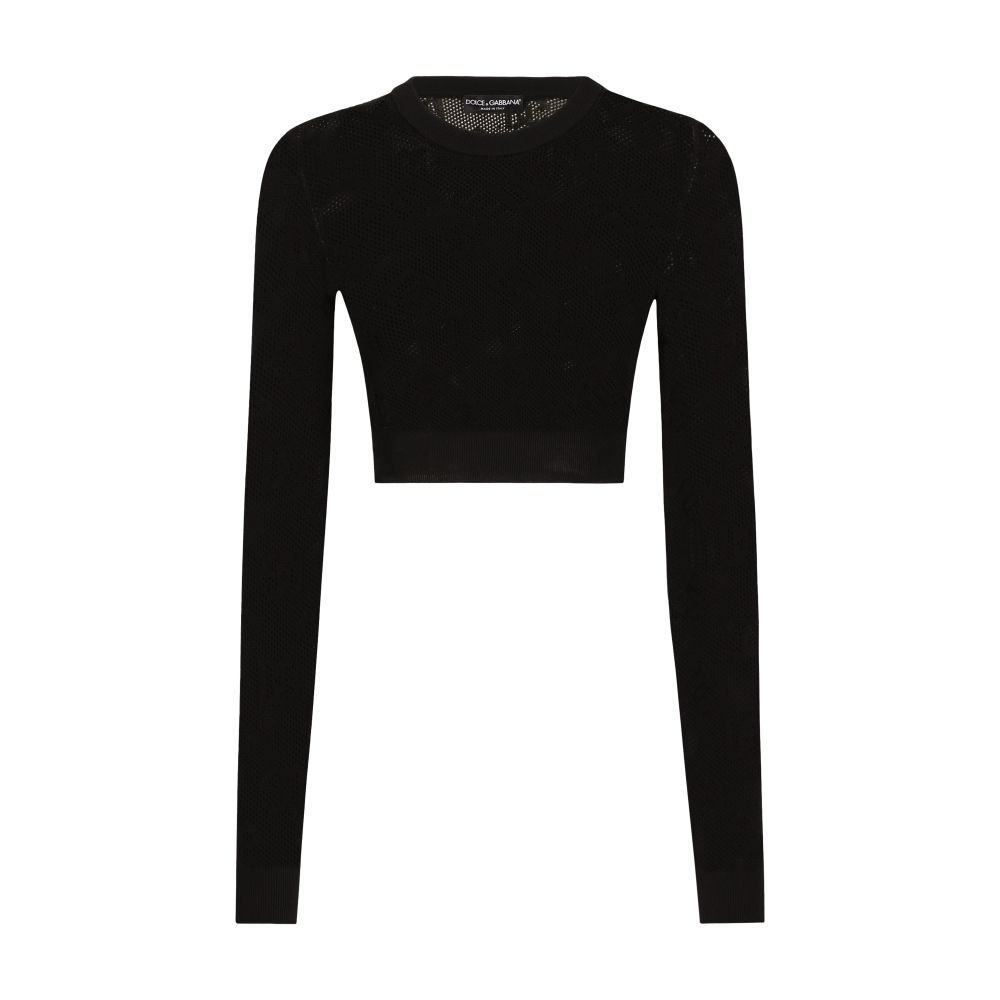 Dolce & Gabbana Cropped viscose sweater