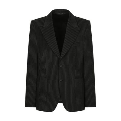 Dolce & Gabbana Pinstripe stretch jersey jacket