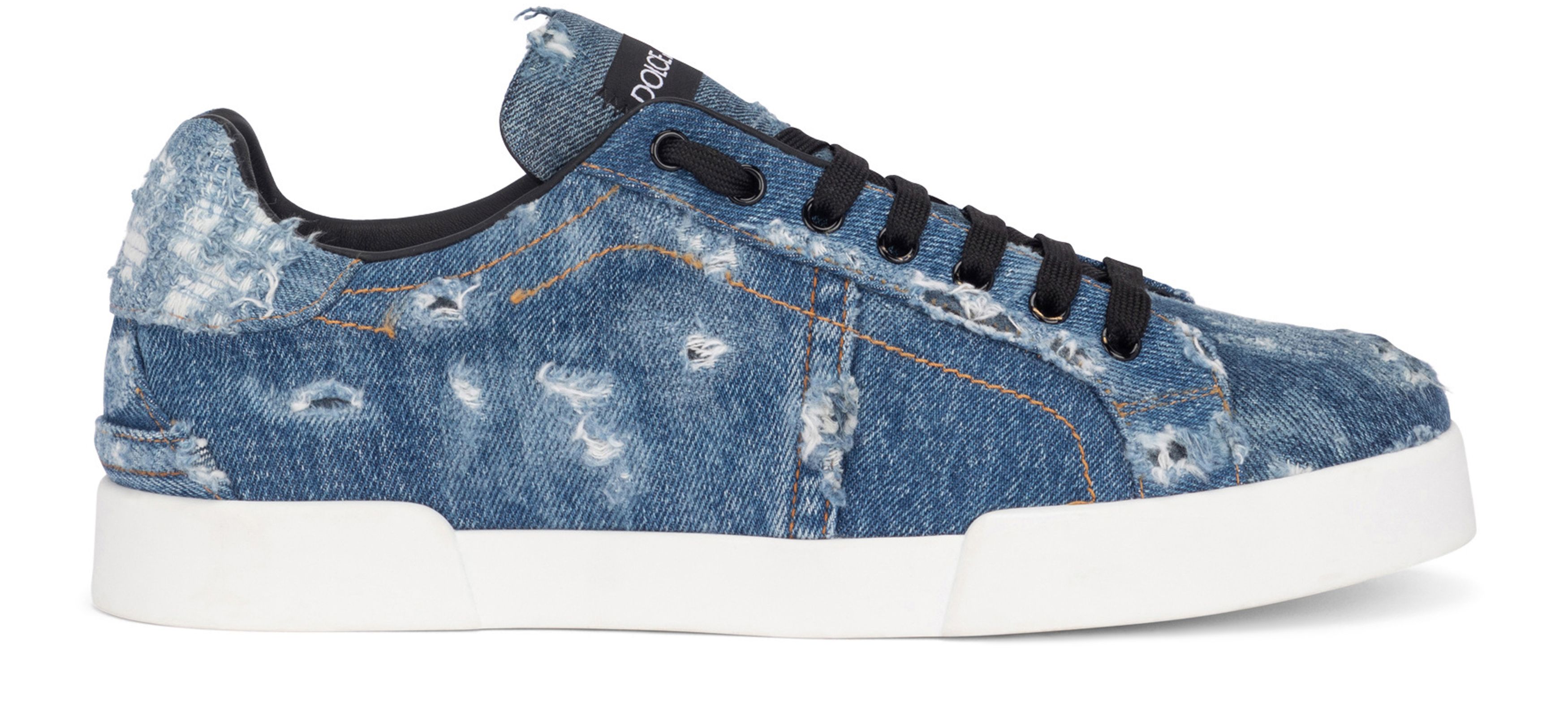 Dolce & Gabbana Denim patchwork Portofino sneakers