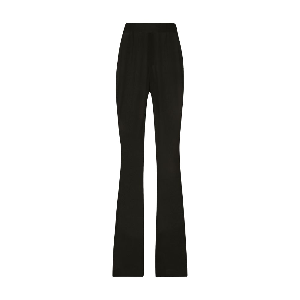 Dolce & Gabbana High-waisted flared chiffon pants