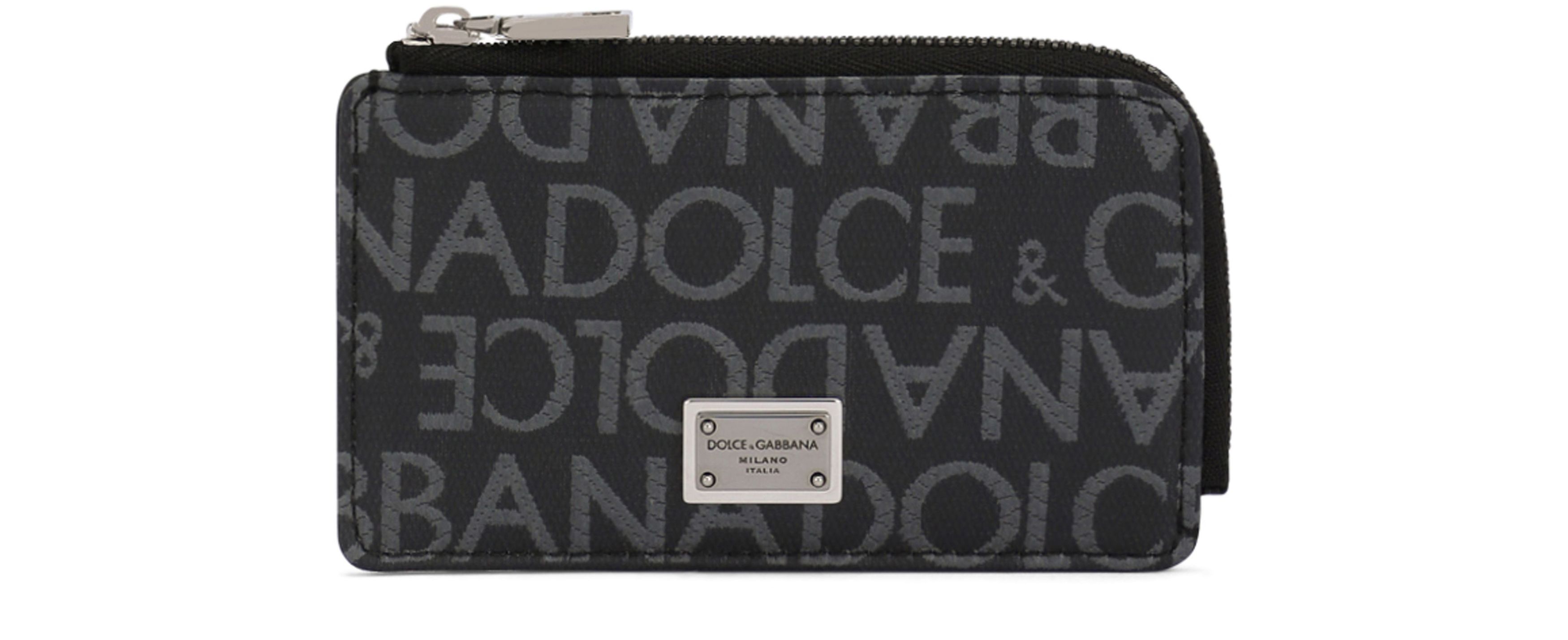 Dolce & Gabbana Coated jacquard card holder