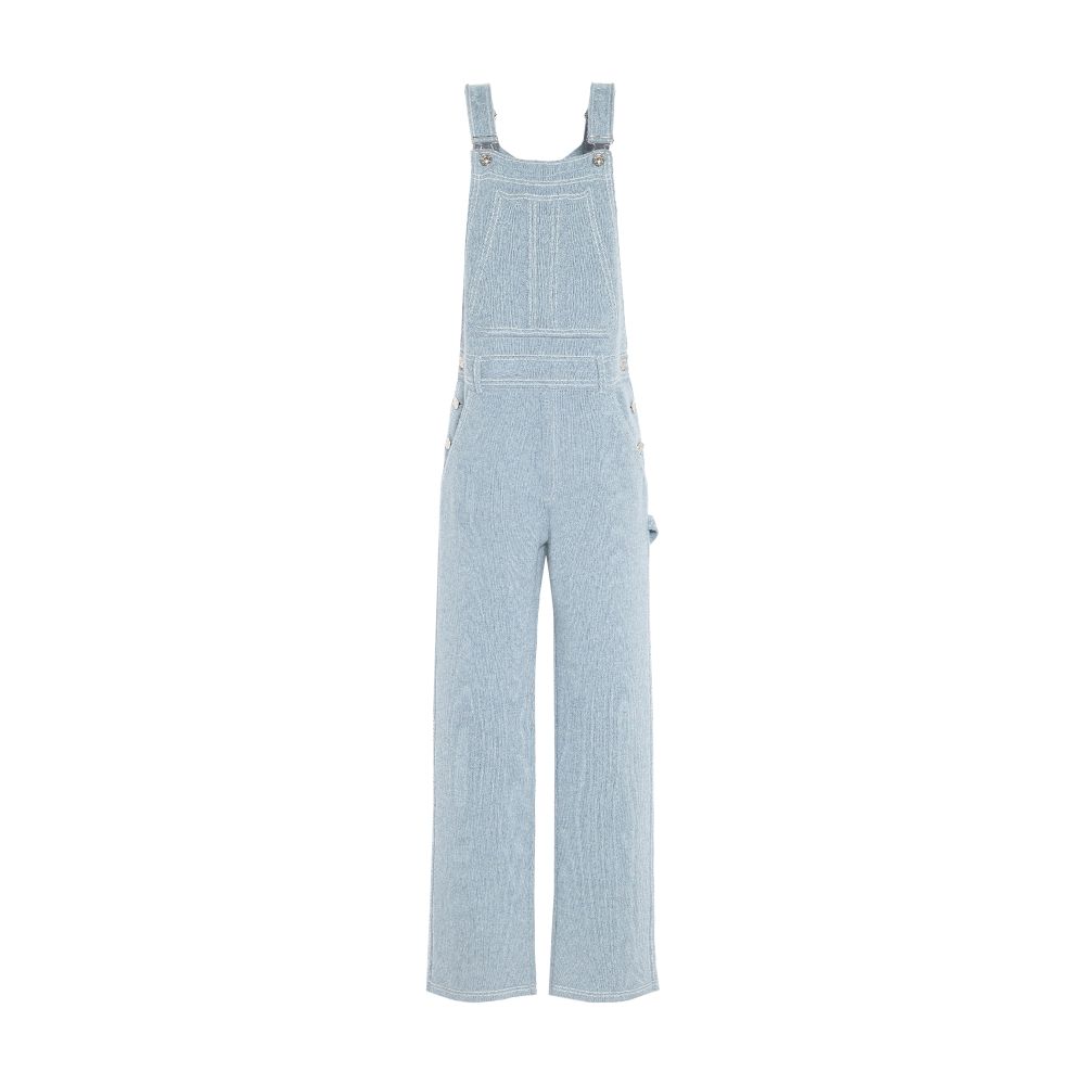 Barrie Denim overalls in cashmere and cotton