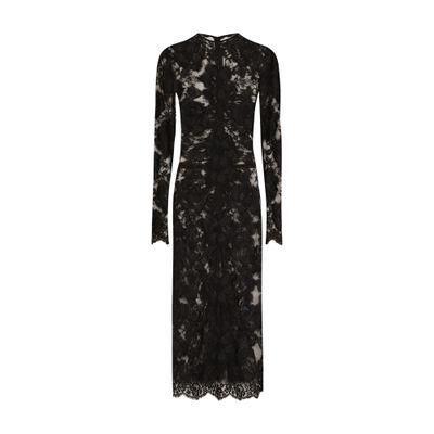 Dolce & Gabbana Calf-length floral lace dress