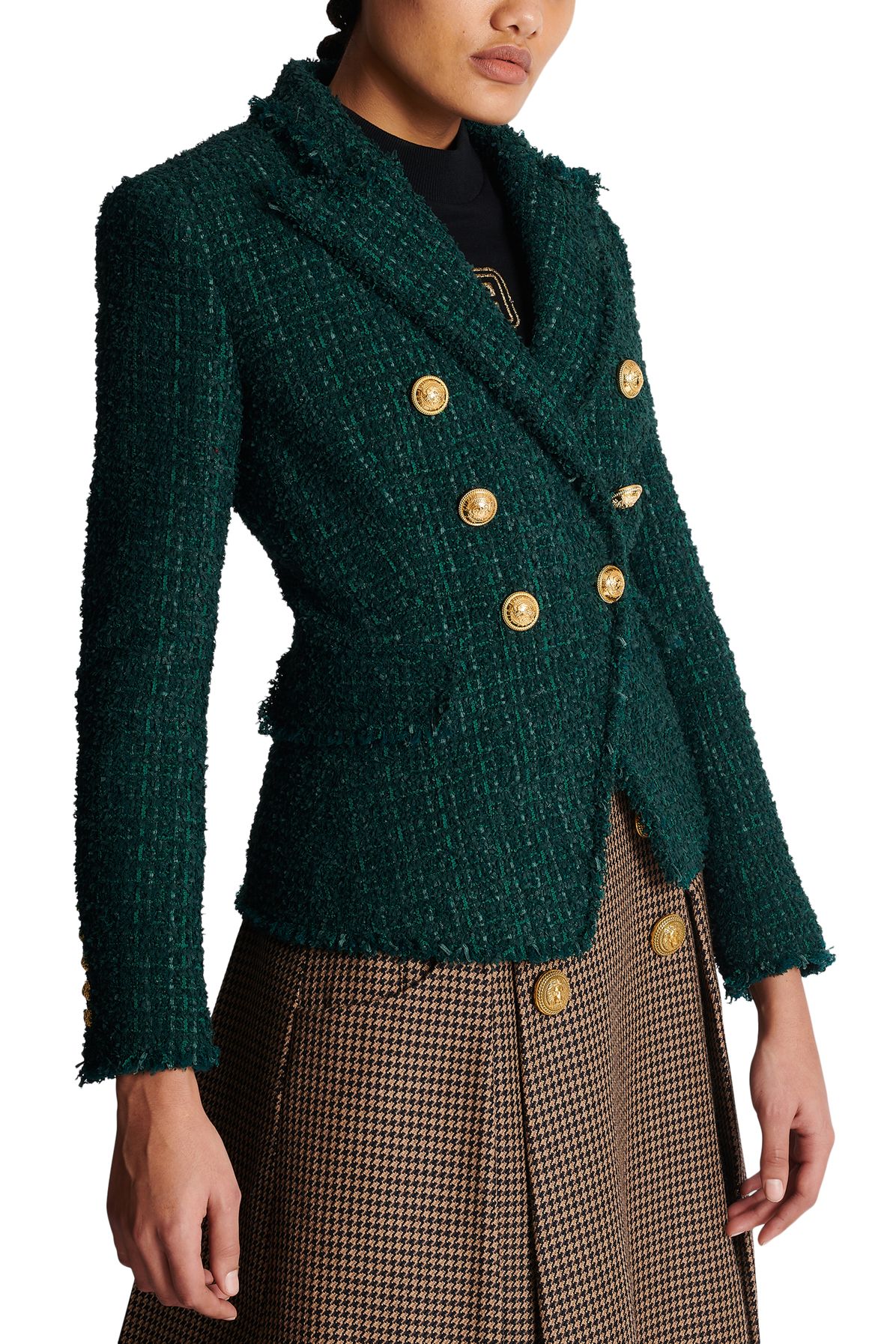 Balmain 6 buttons tweed jacket