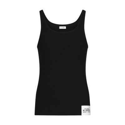 Dolce & Gabbana Fine-rib cotton singlet