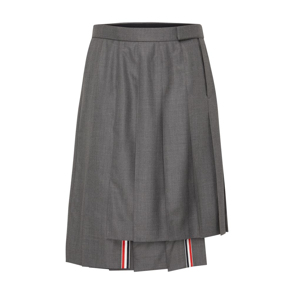 Thom Browne Sper 120's twill pleated skirt