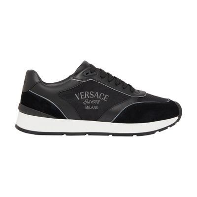 Versace Calf Leather Sneakers