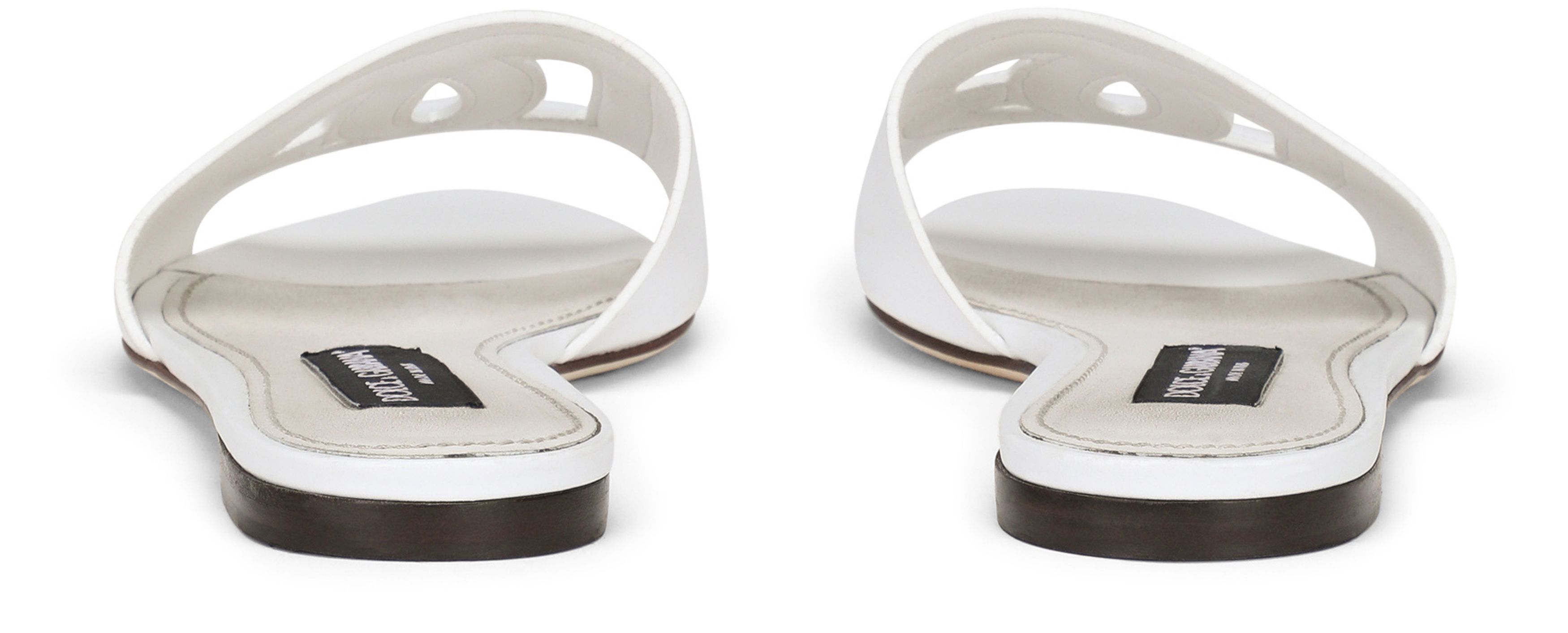 Dolce & Gabbana Calfskin sliders with logo