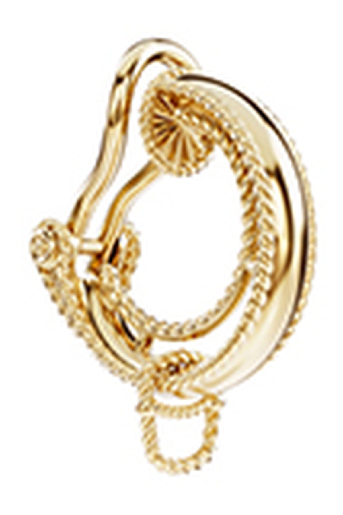 Dolce & Gabbana Rainbow Alphabet clip-on earring in yellow 18kt gold