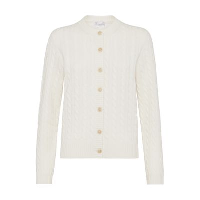 Brunello Cucinelli Cashmere cardigan with monili