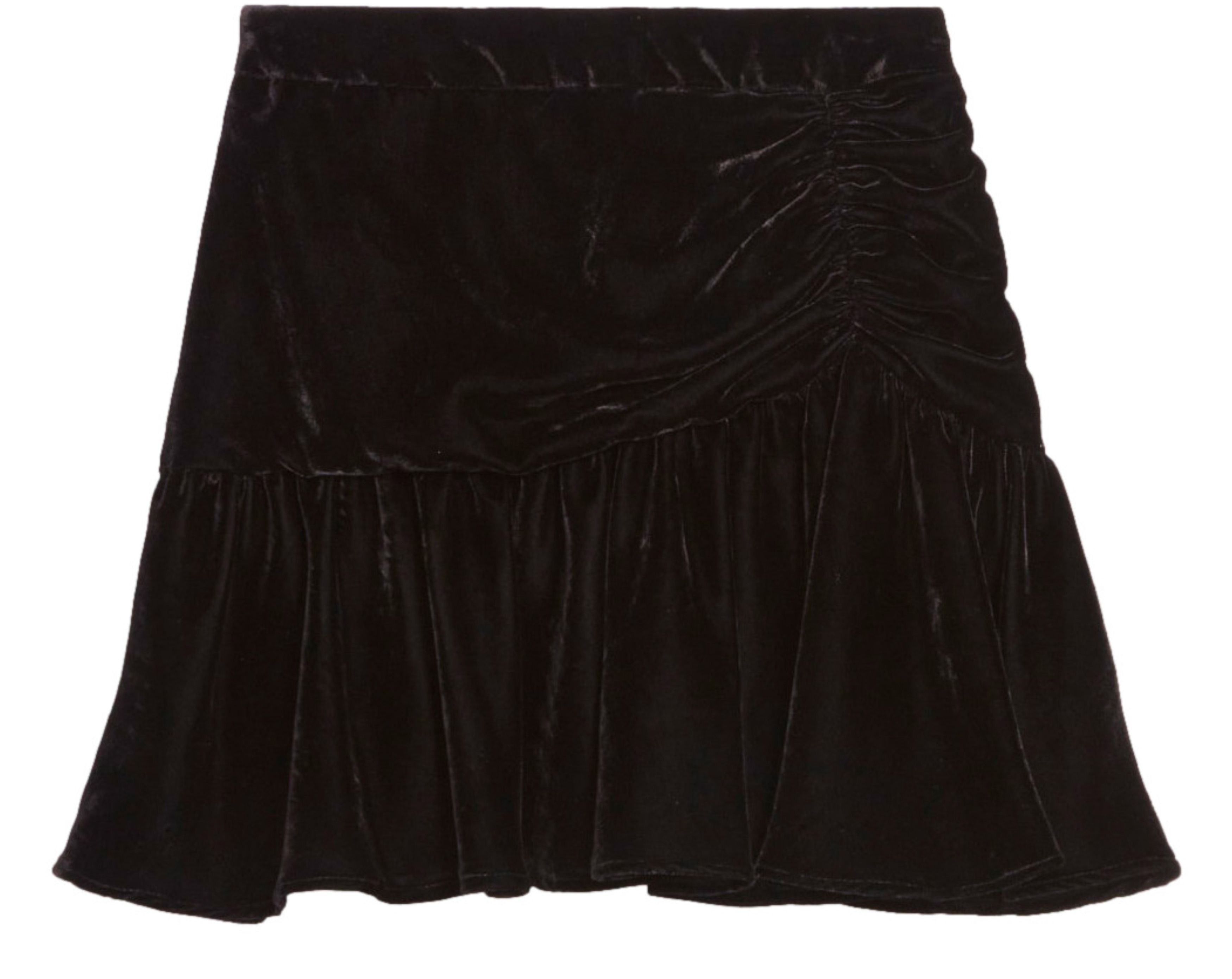  Velour short skirt