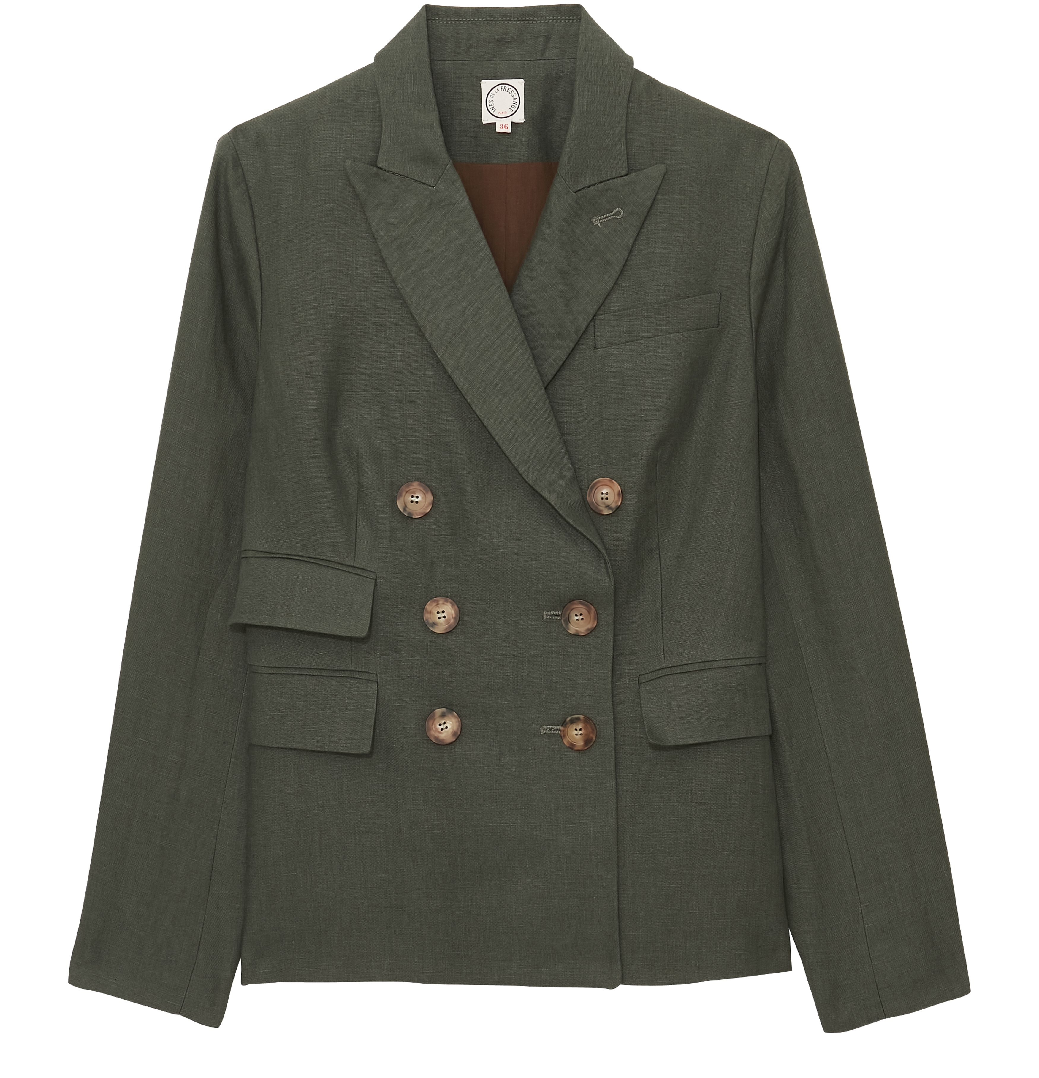  Maurice double-breasted tailored jacket, slightly fitted