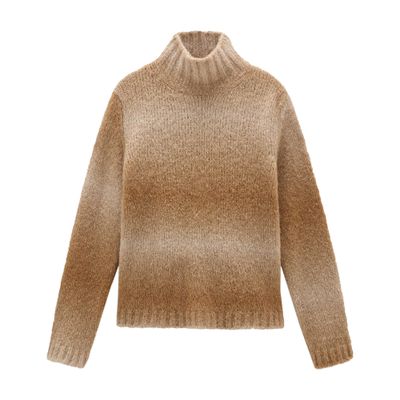 Woolrich Turtleneck Sweater in Alpaca Blend with Dégradé Effect