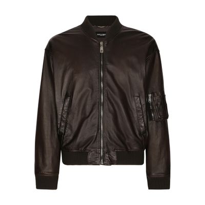 Dolce & Gabbana Padded Leather Jacket