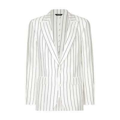 Dolce & Gabbana Single-breasted linen jacket