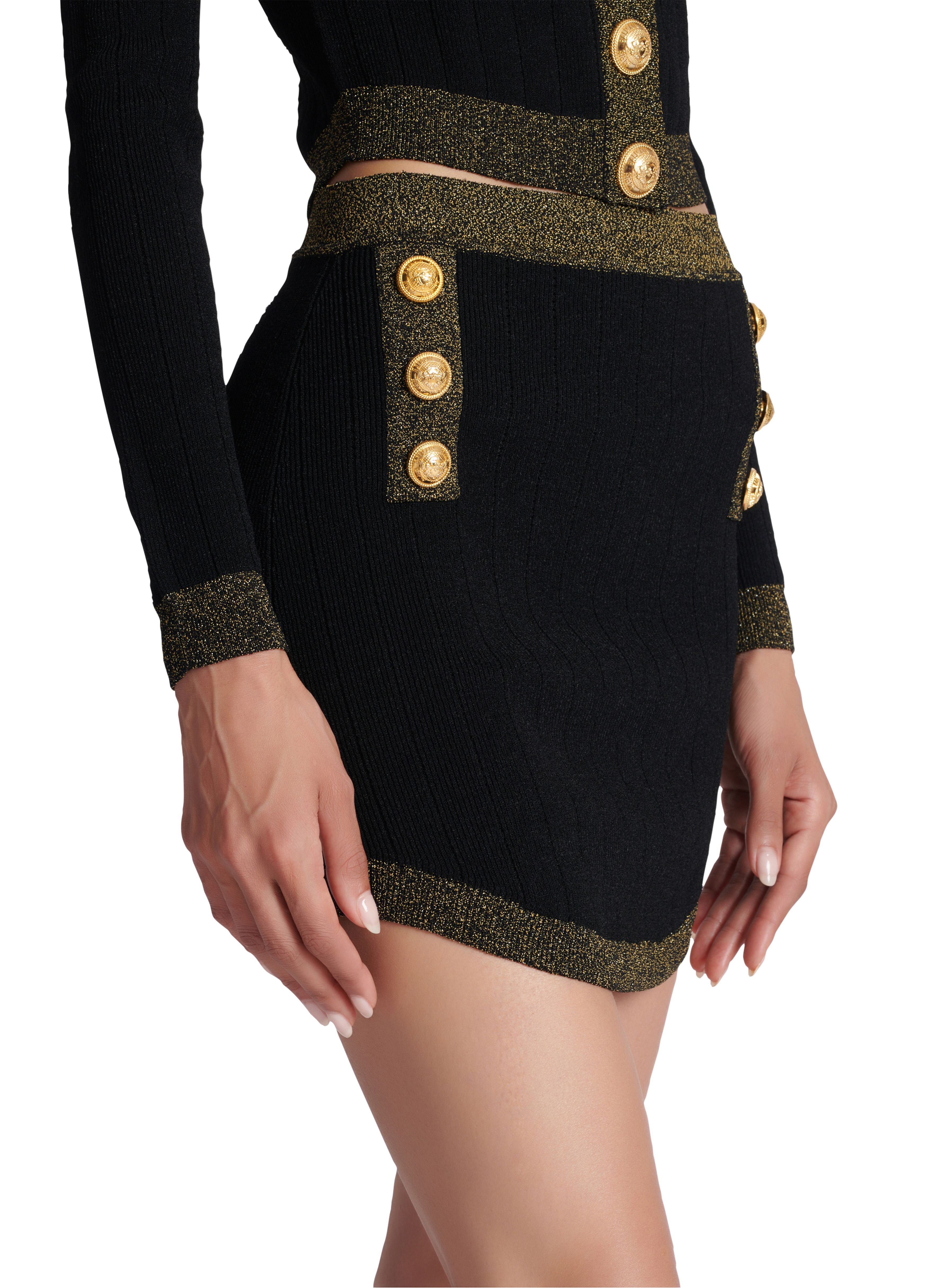 Balmain Mesh skirt with buttons