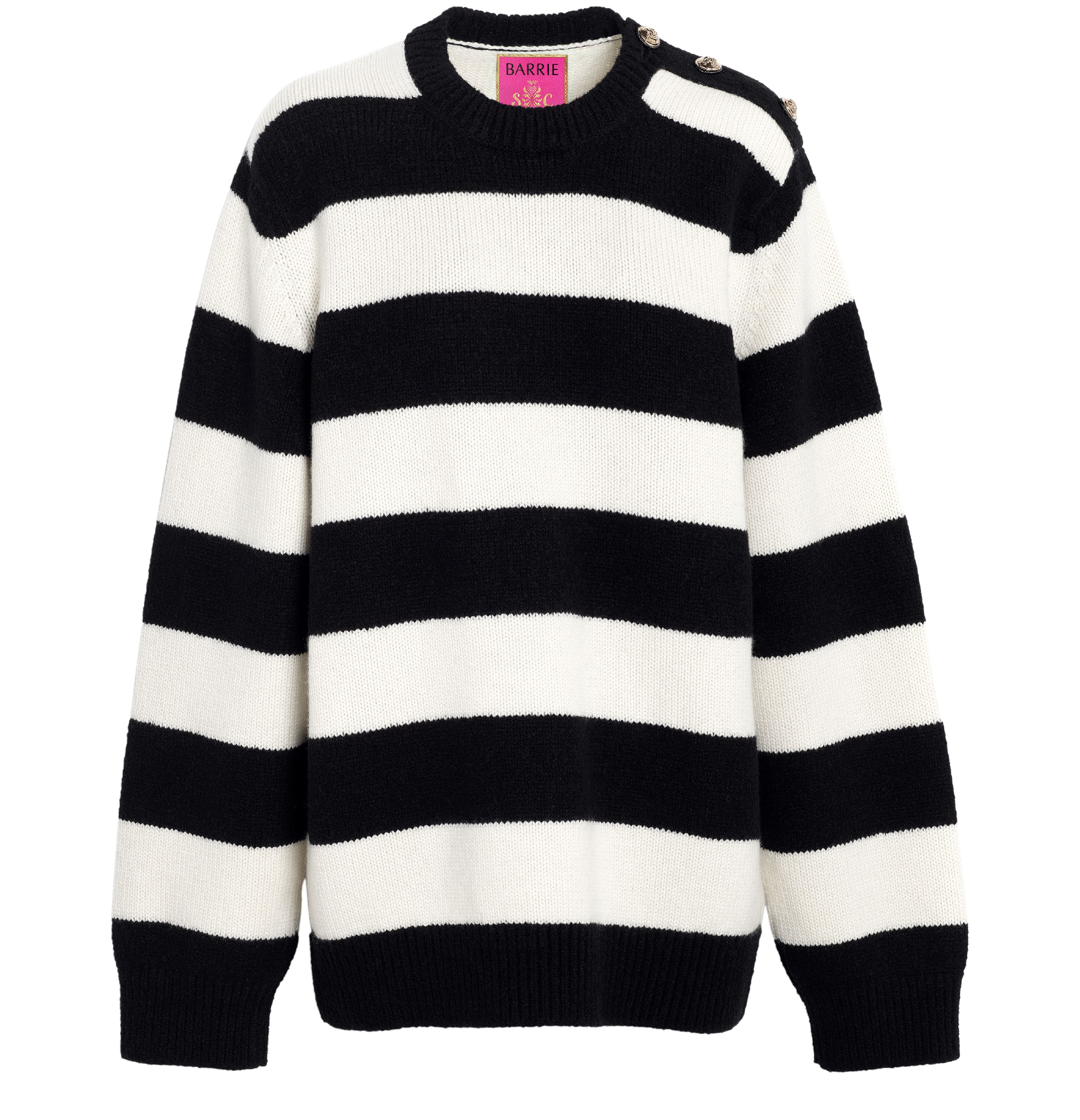 Barrie Striped cashmere jumper