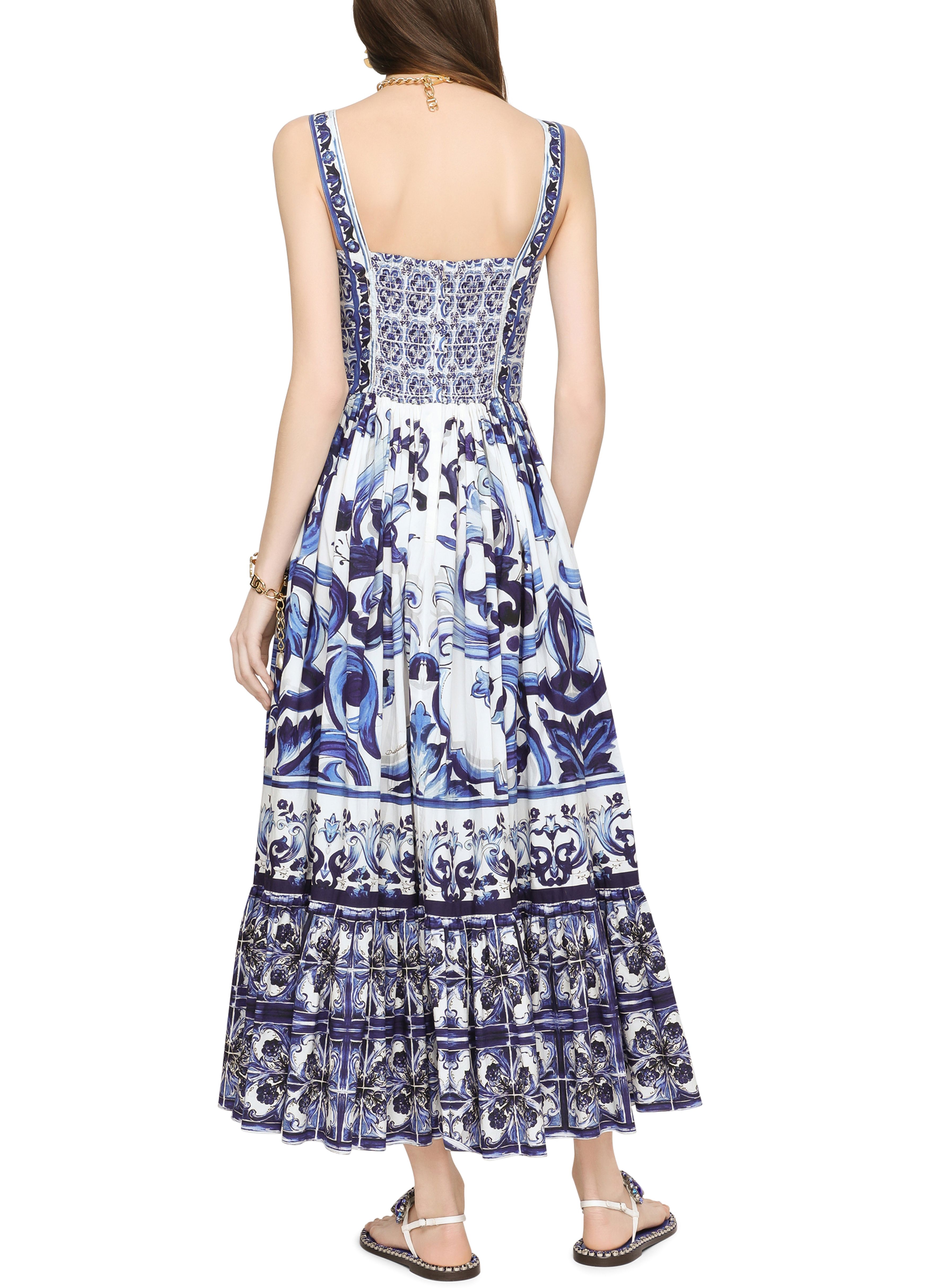 Dolce & Gabbana Majolica calf-length corset dress