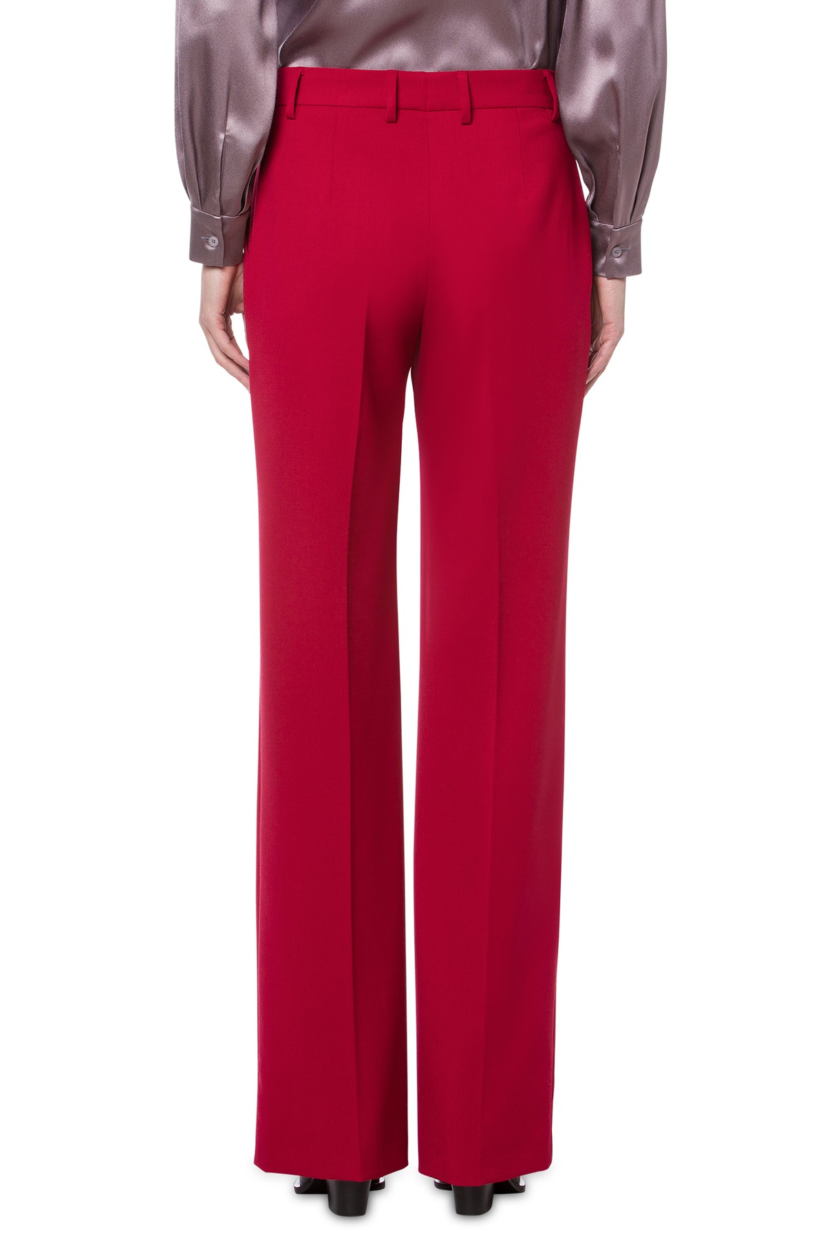 Alberta Ferretti Stretch wool gabardine trousers