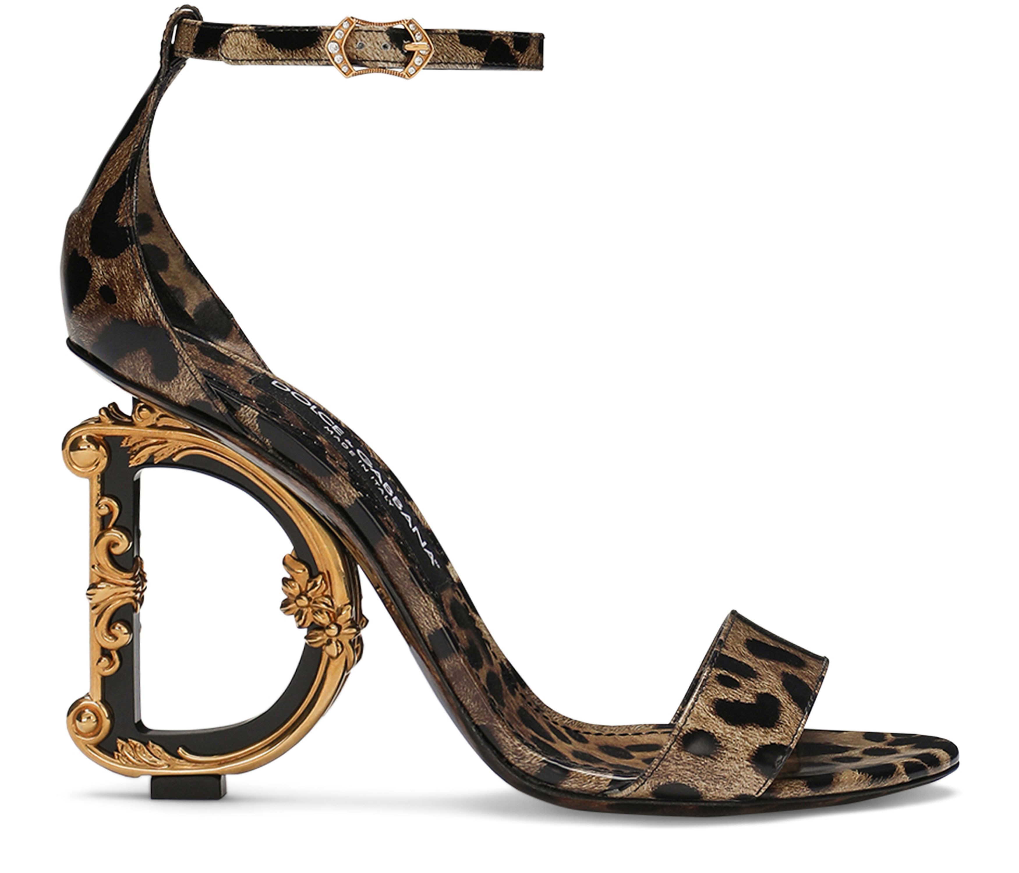 Dolce & Gabbana Polished calfskin Baroque sandals