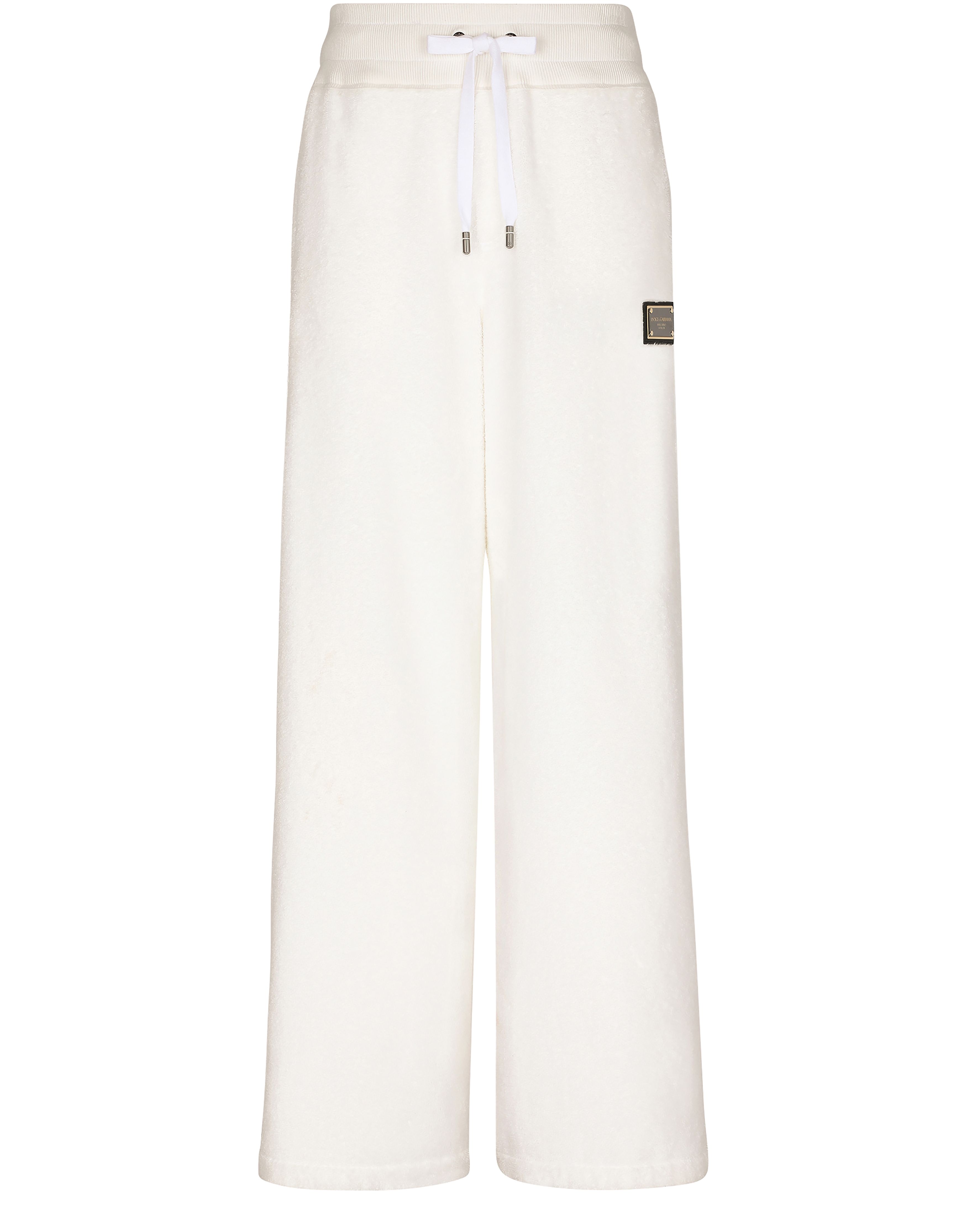 Dolce & Gabbana Terrycloth jogging pants with logo tag