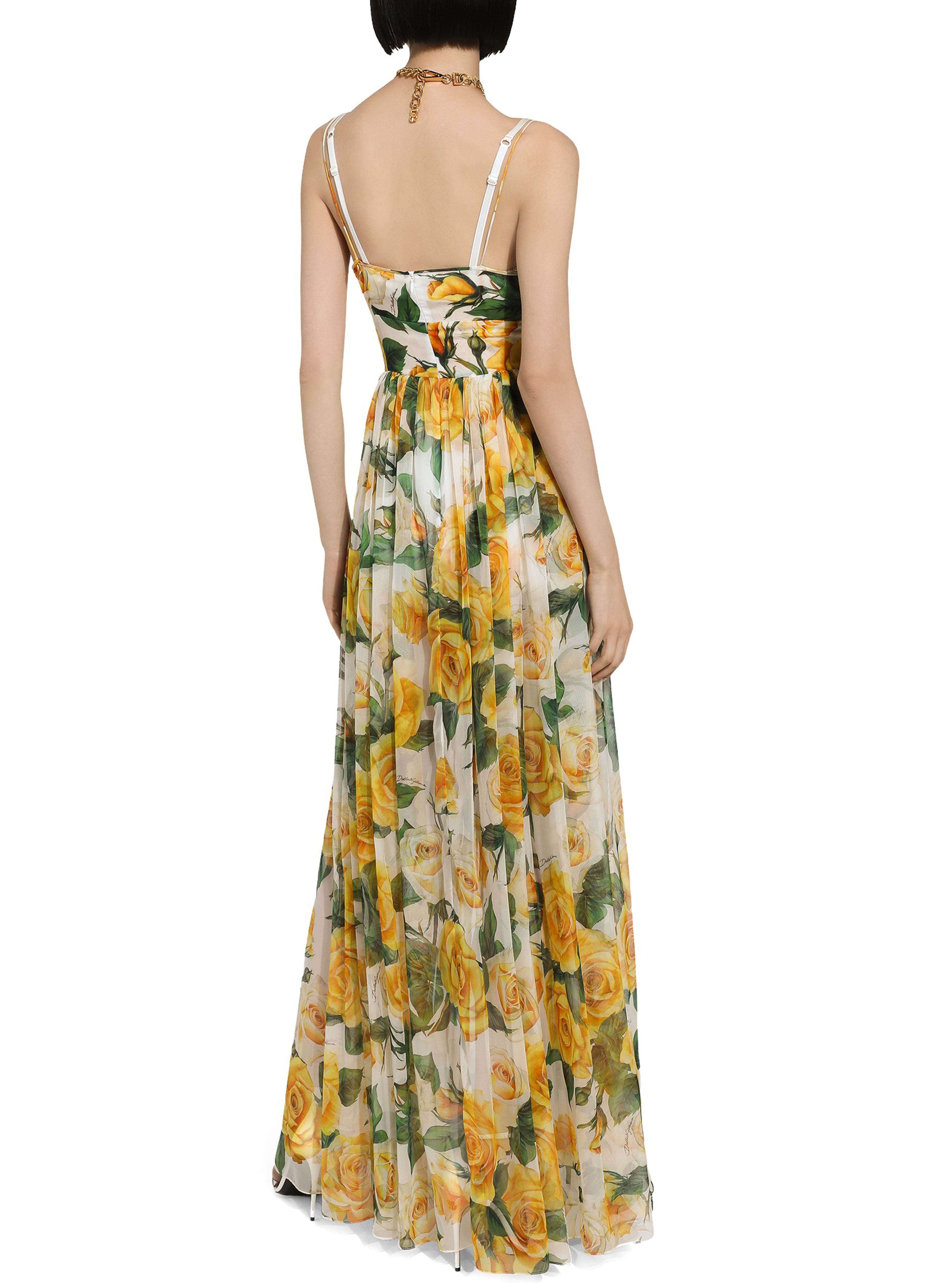 Dolce & Gabbana Long silk chiffon dress