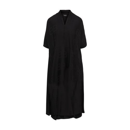 Balenciaga All Over BB Logo Oversized Dress