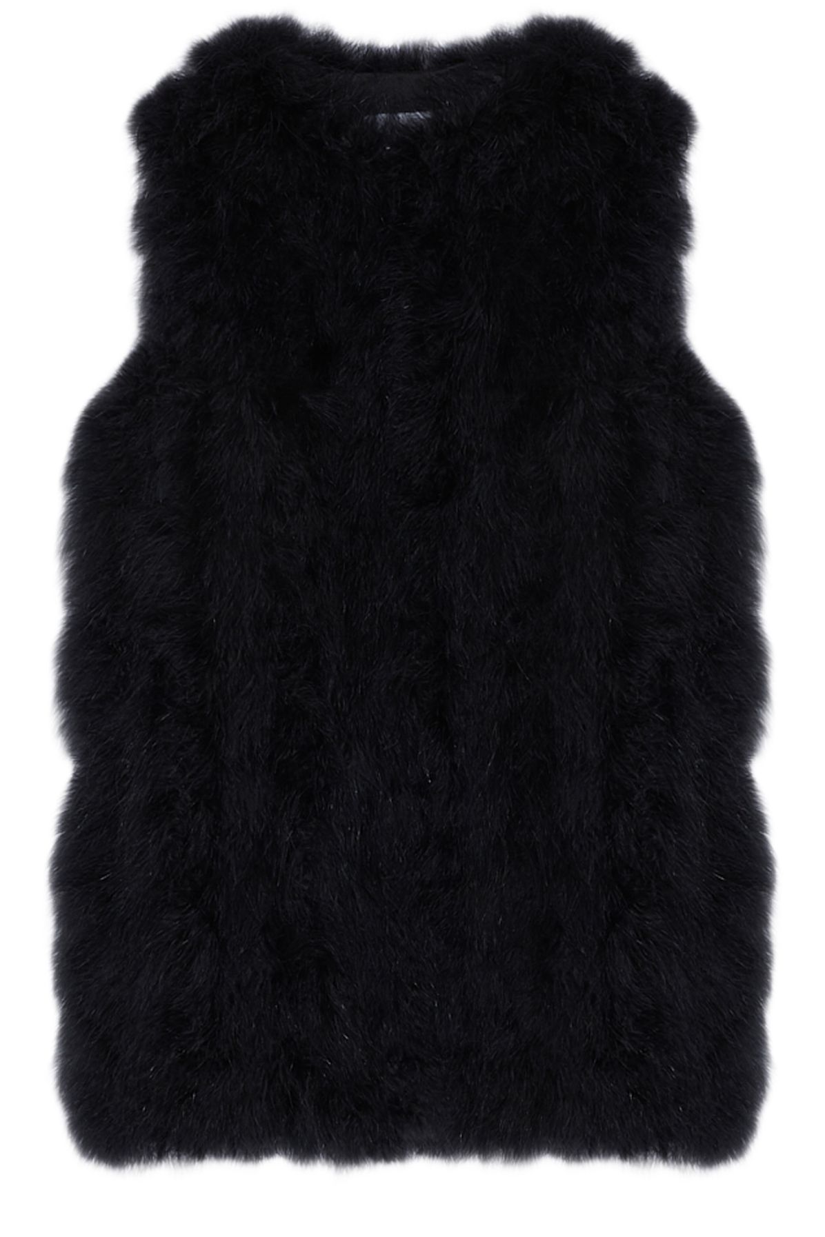 Yves Salomon Long feather gilet