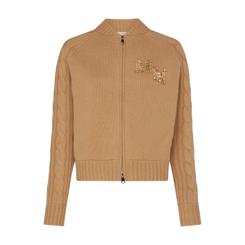 Max Mara Armanda logo zipped sweater