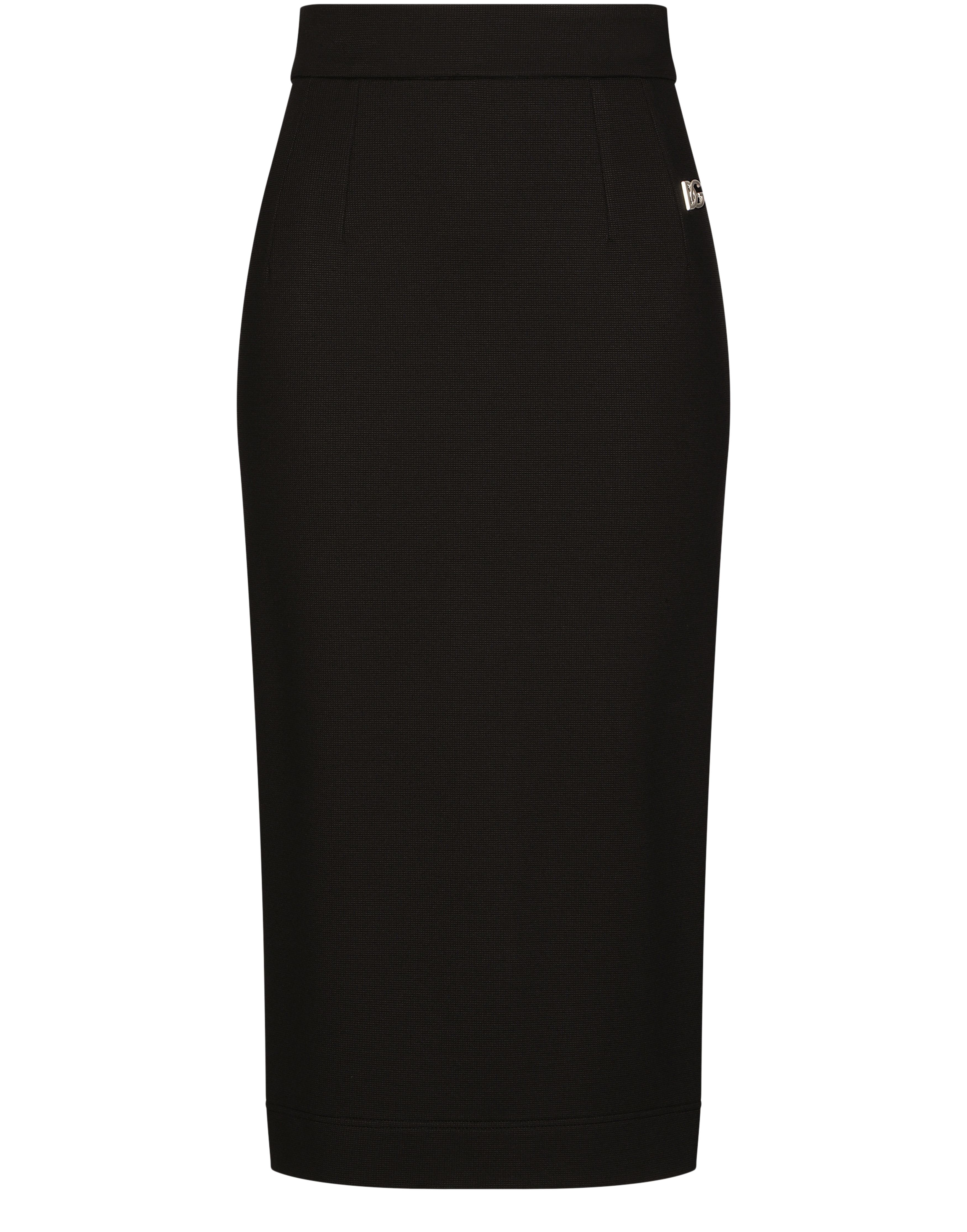 Dolce & Gabbana Milano rib midi skirt