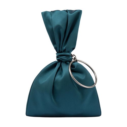 Alberta Ferretti Small satin evening bucket bag