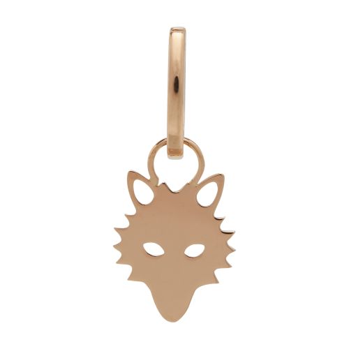  Wolf solo hoop earring