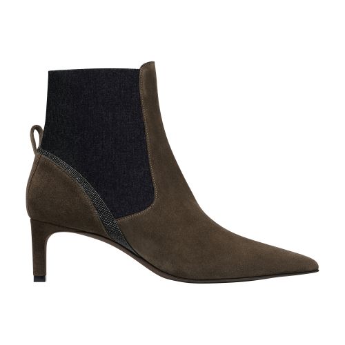 Brunello Cucinelli Suede heeled boots