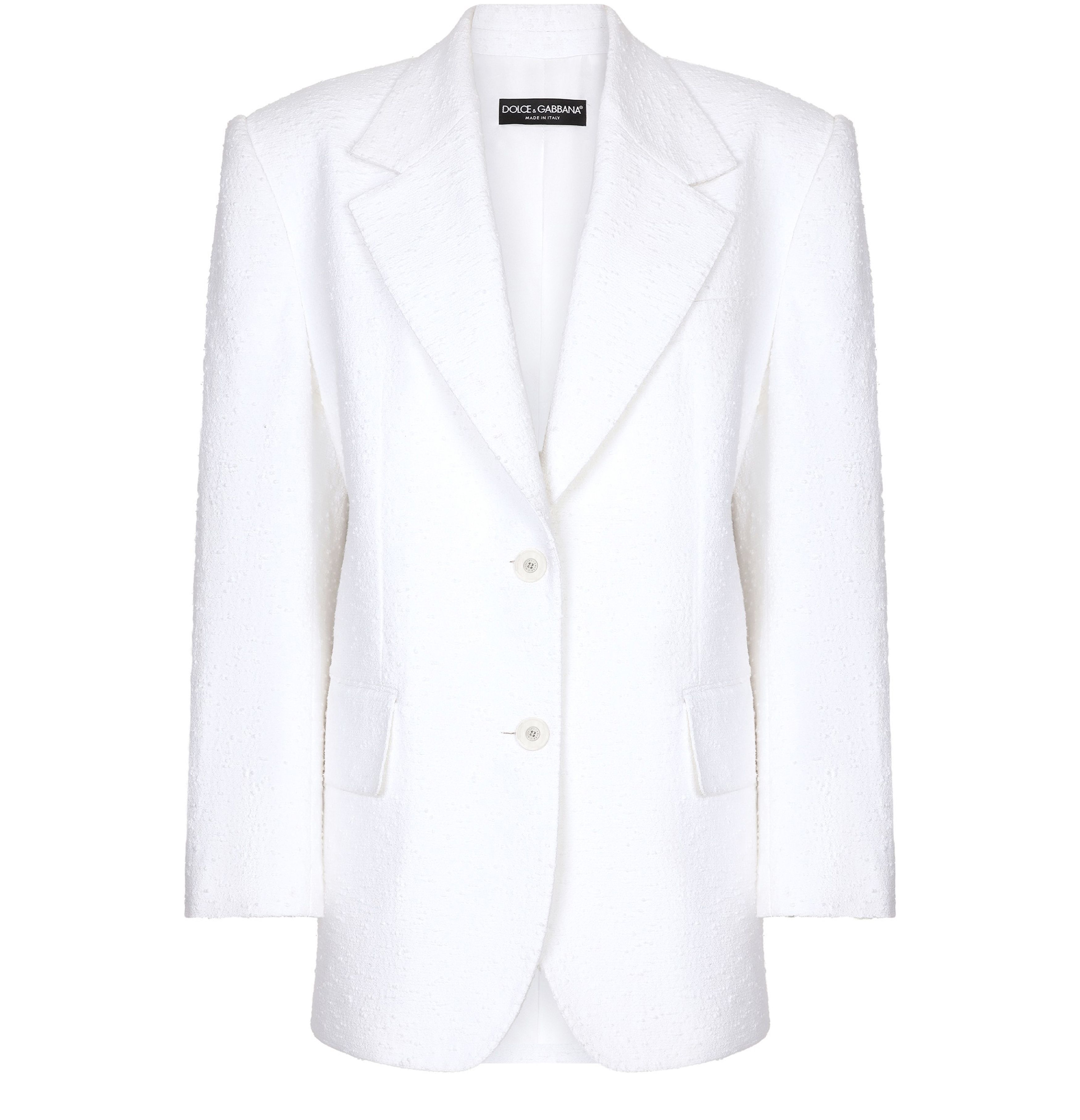 Dolce & Gabbana Single-breasted raschel tweed jacket