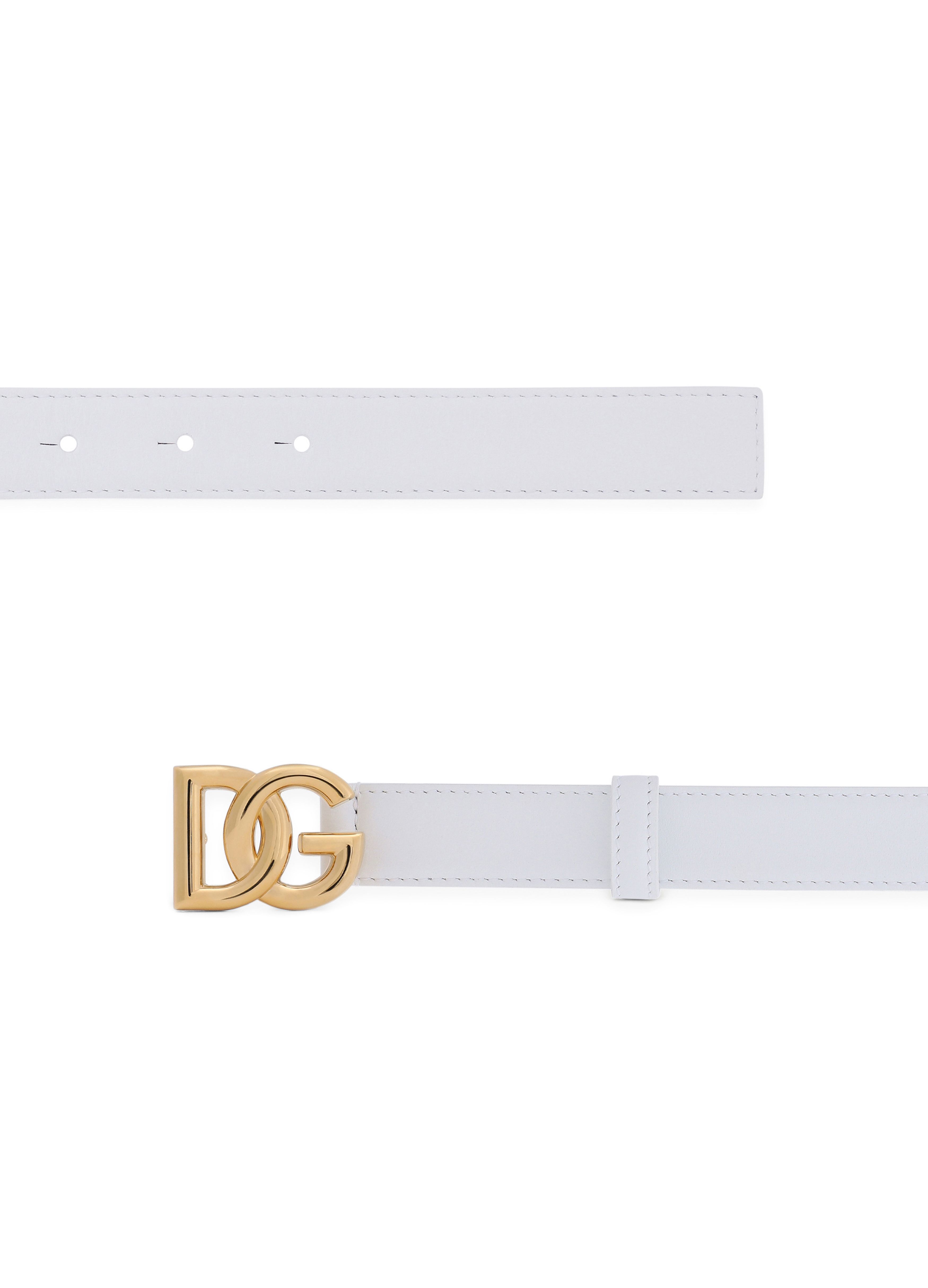 Dolce & Gabbana Calfskin belt with DG logo