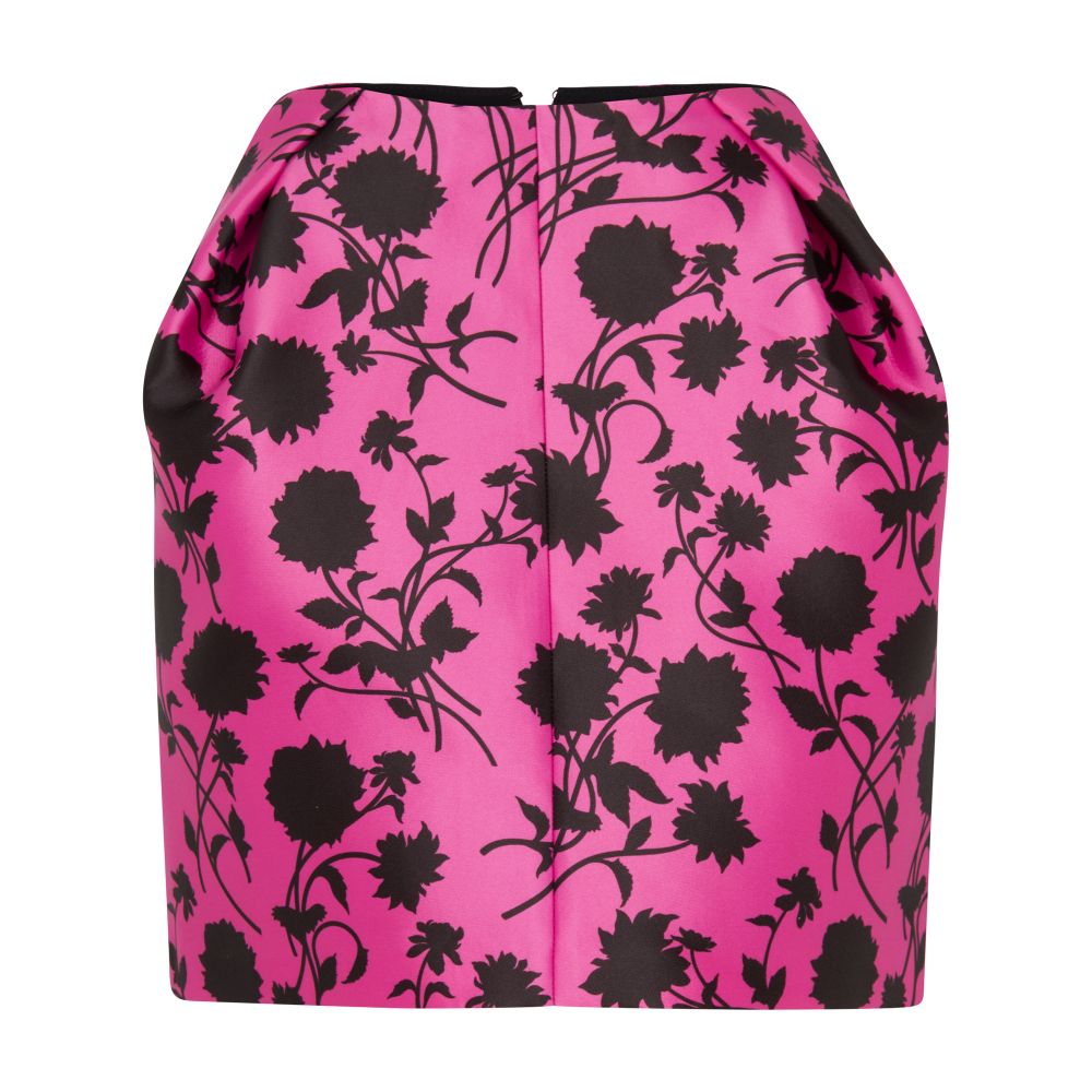 Versace Floral Print Mini Skirt