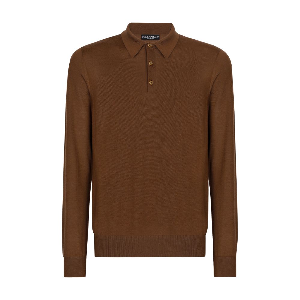 Dolce & Gabbana Extra-fine cashmere polo-shirt