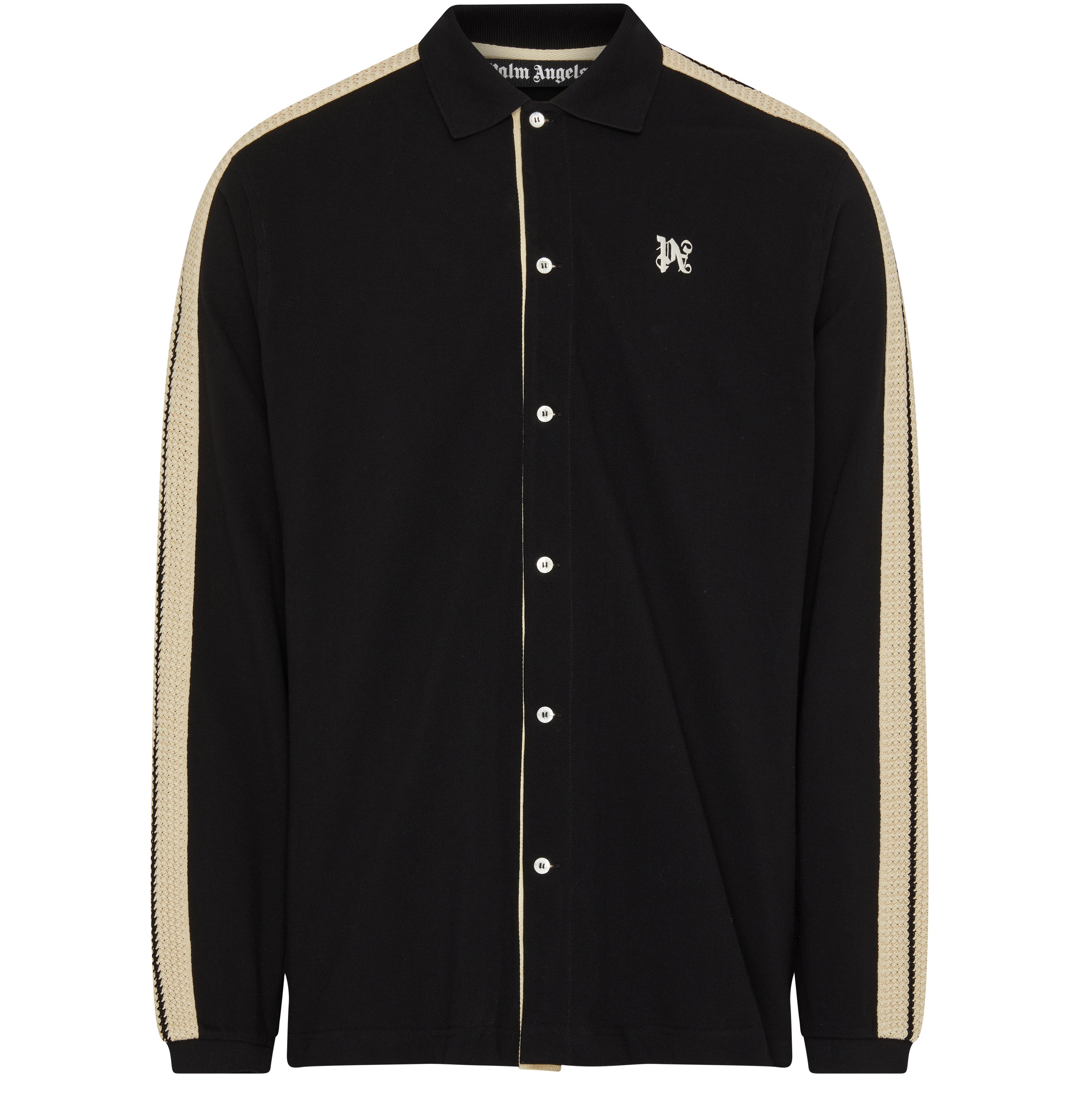 PALM ANGELS Pa Monogram Piquet trackshirt