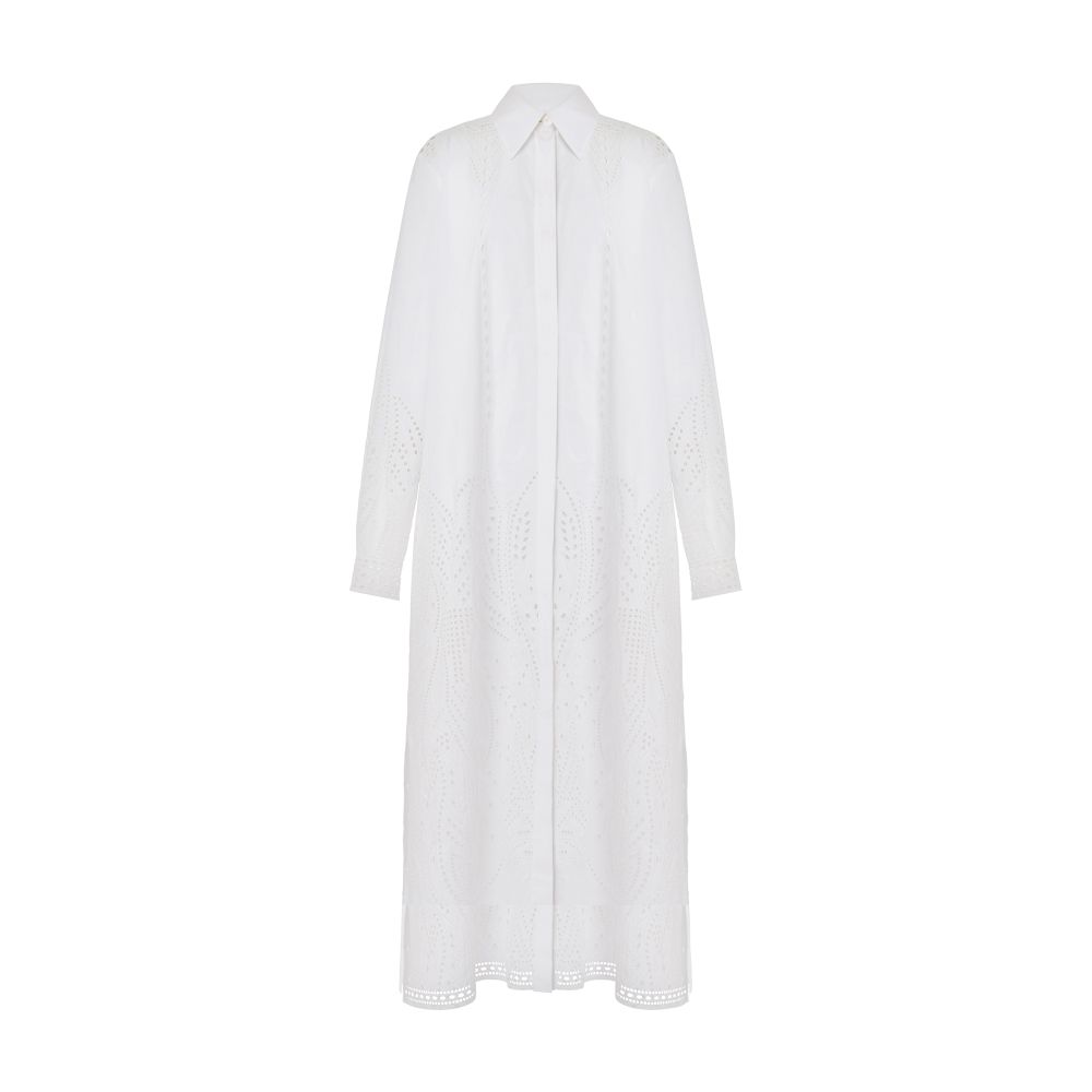 Alberta Ferretti Shirt dress in sangallo poplin