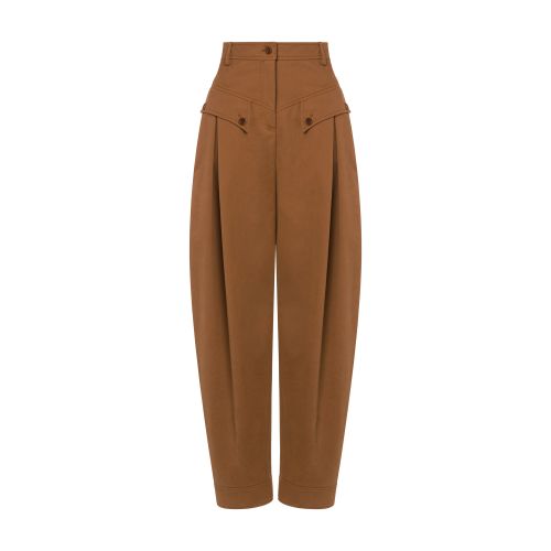 Alberta Ferretti Stretch gabardine trousers