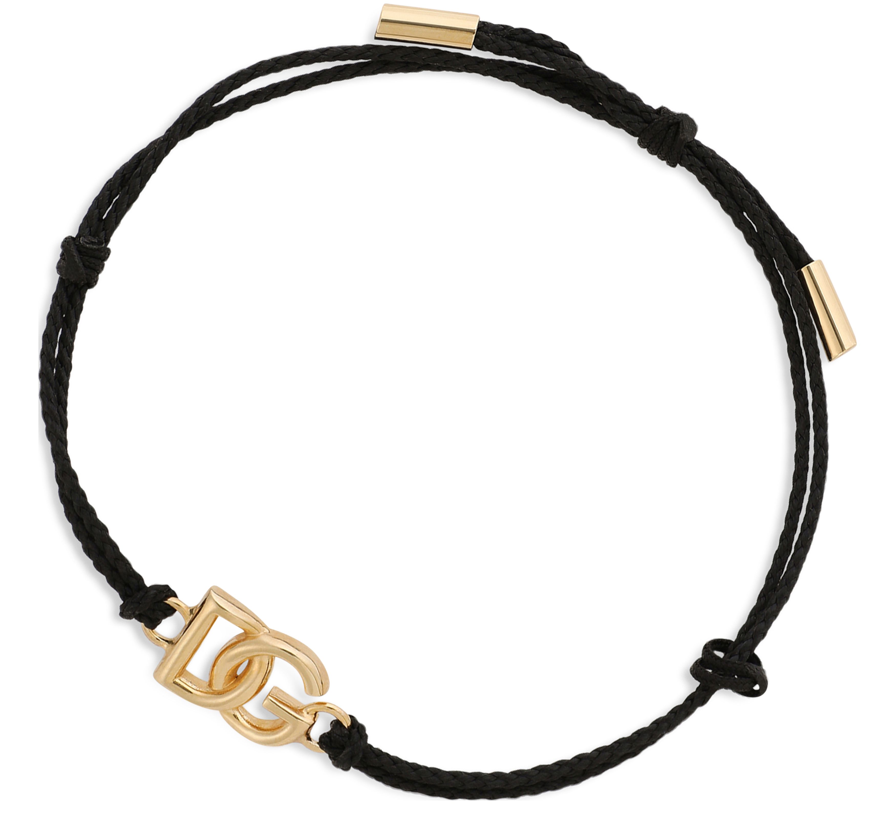 Dolce & Gabbana Cord Bracelet with Small Logo