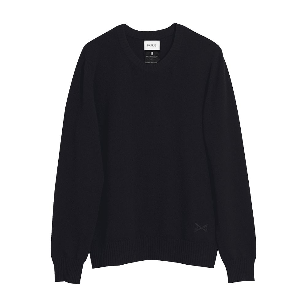 Barrie B Label round-neck cashmere jumper