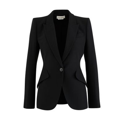 Alexander McQueen Single button blazer