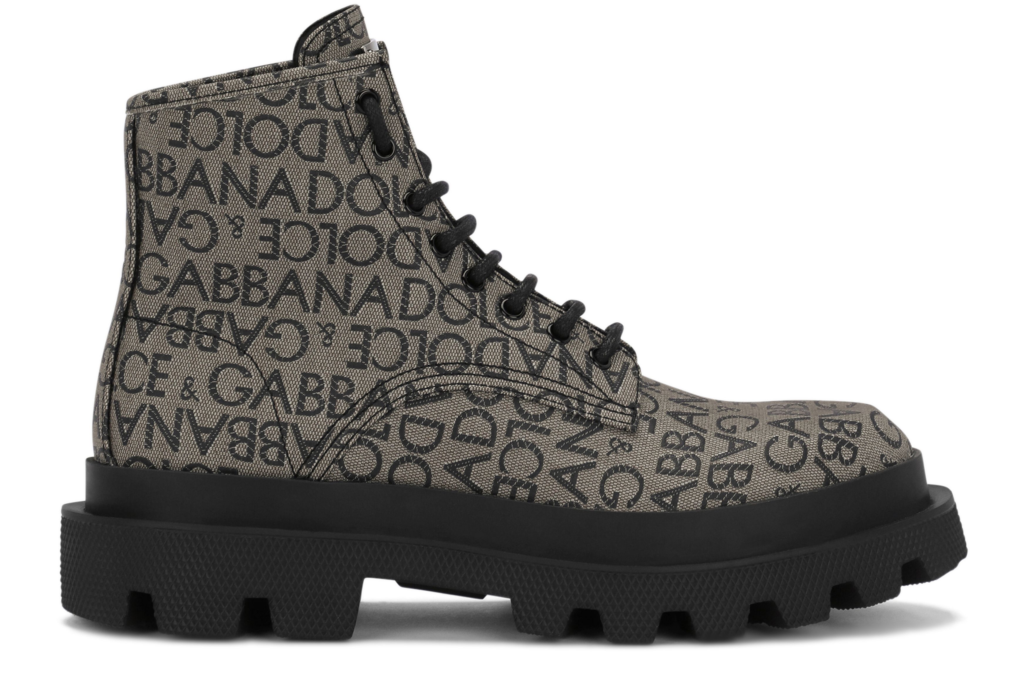 Dolce & Gabbana Coated jacquard ankle boots